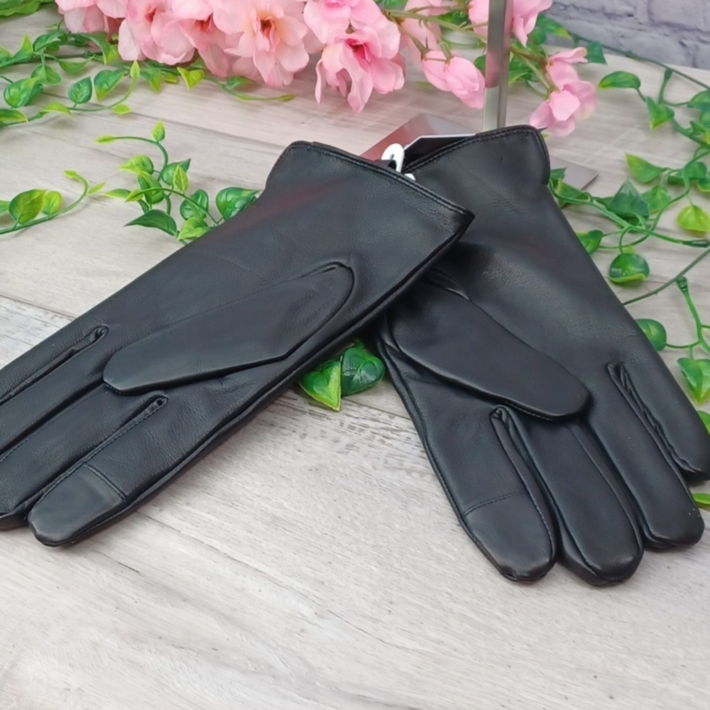 Michael Kors Leather Gloves Large NWT - Picture 3 of 10
